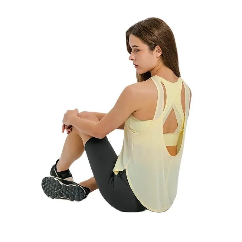 Women's Open Back Yoga Tank Top
