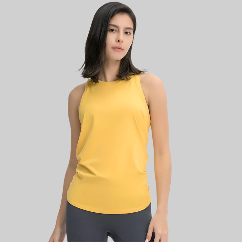 Back Open Tank Tops Loose Fit