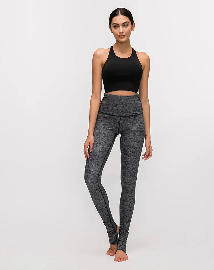 Solid Spaghetti Strap Cross-Back Yoga Crop Top