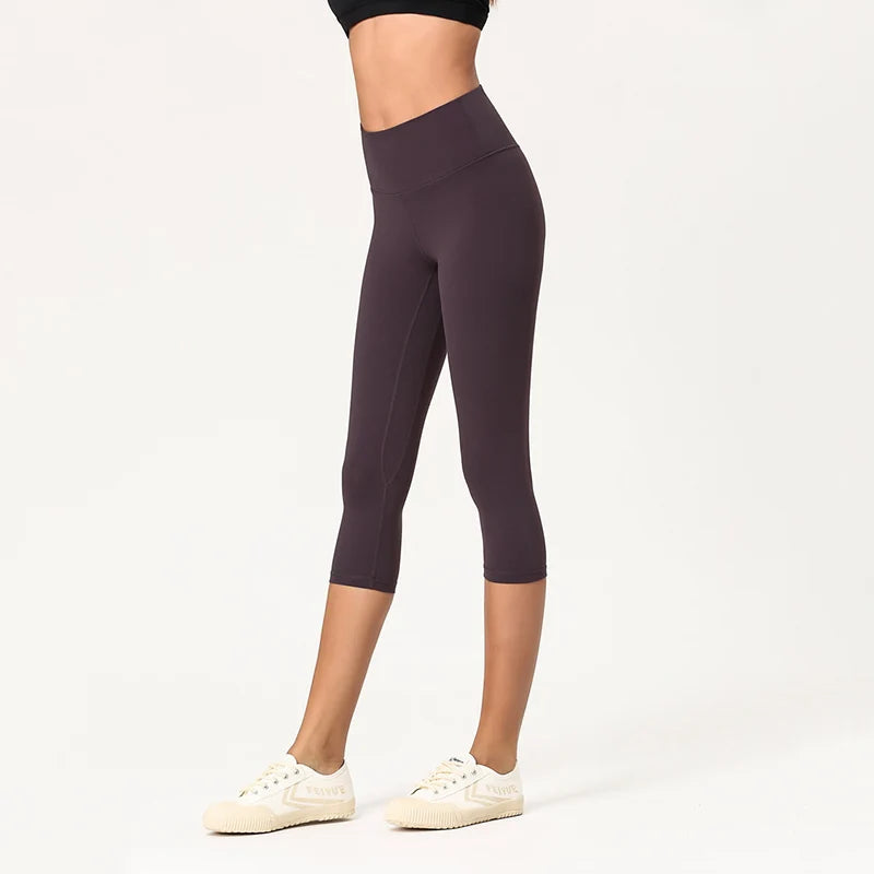 High Waisted 3/4 Length Yoga Pants