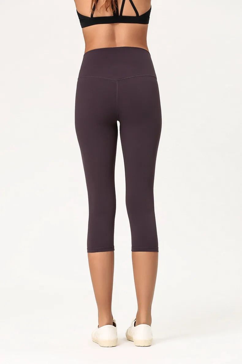 High Waisted 3/4 Length Yoga Pants