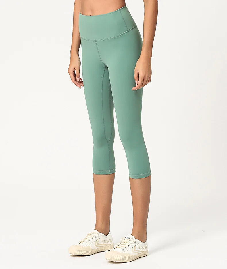High Waisted 3/4 Length Yoga Pants