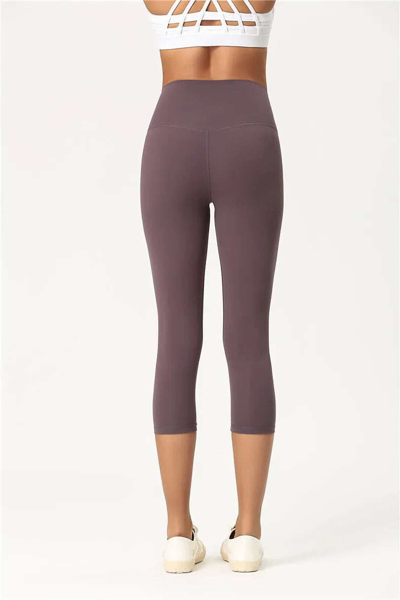 High Waisted 3/4 Length Yoga Pants