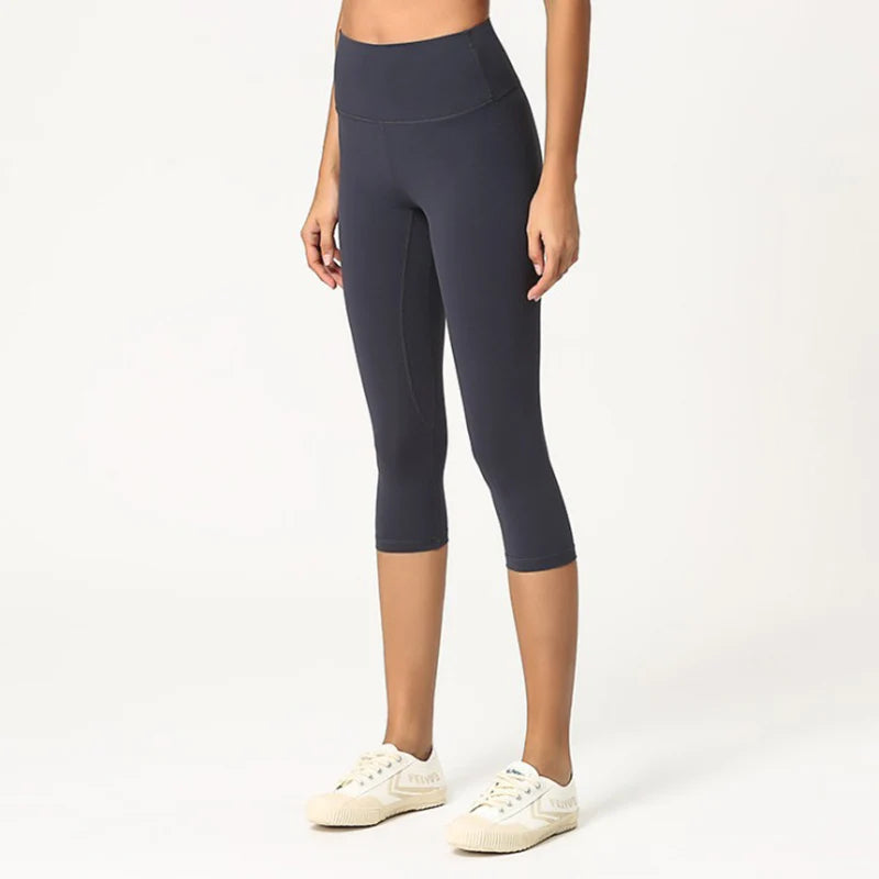 High Waisted 3/4 Length Yoga Pants