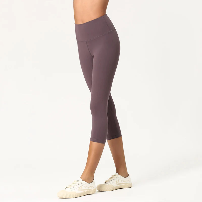 High Waisted 3/4 Length Yoga Pants