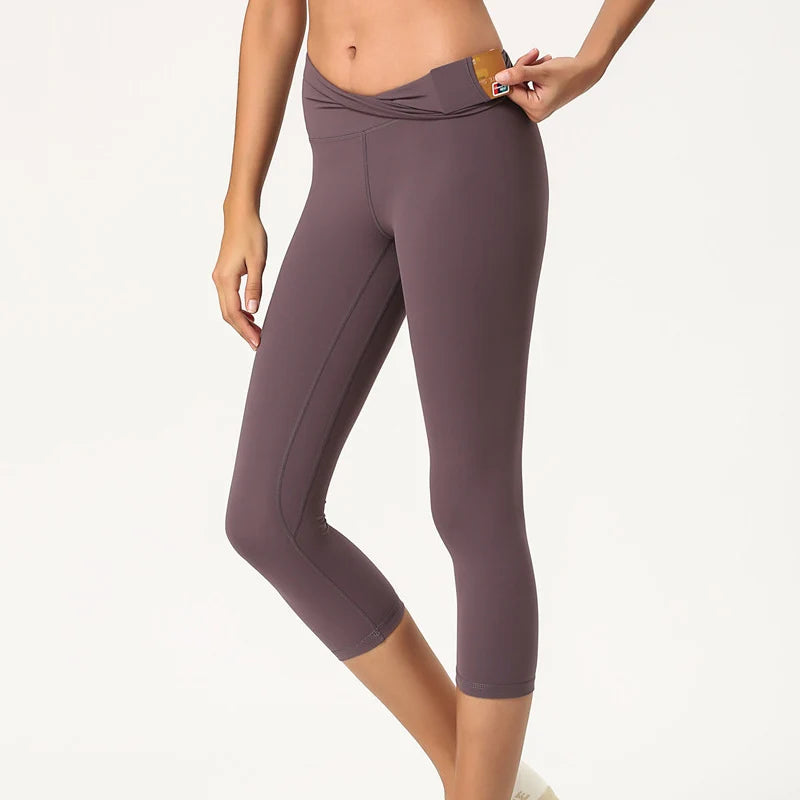 High Waisted 3/4 Length Yoga Pants
