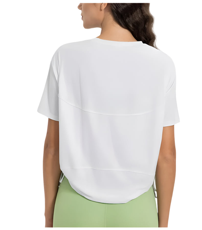 Women's Drawstring Side Yoga Shirt