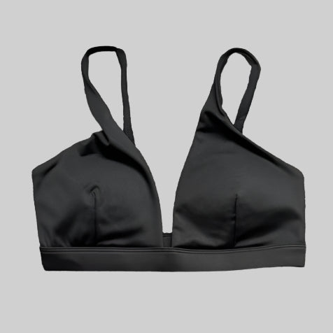 V-Neck Sports Bra & High-Waist Shorts