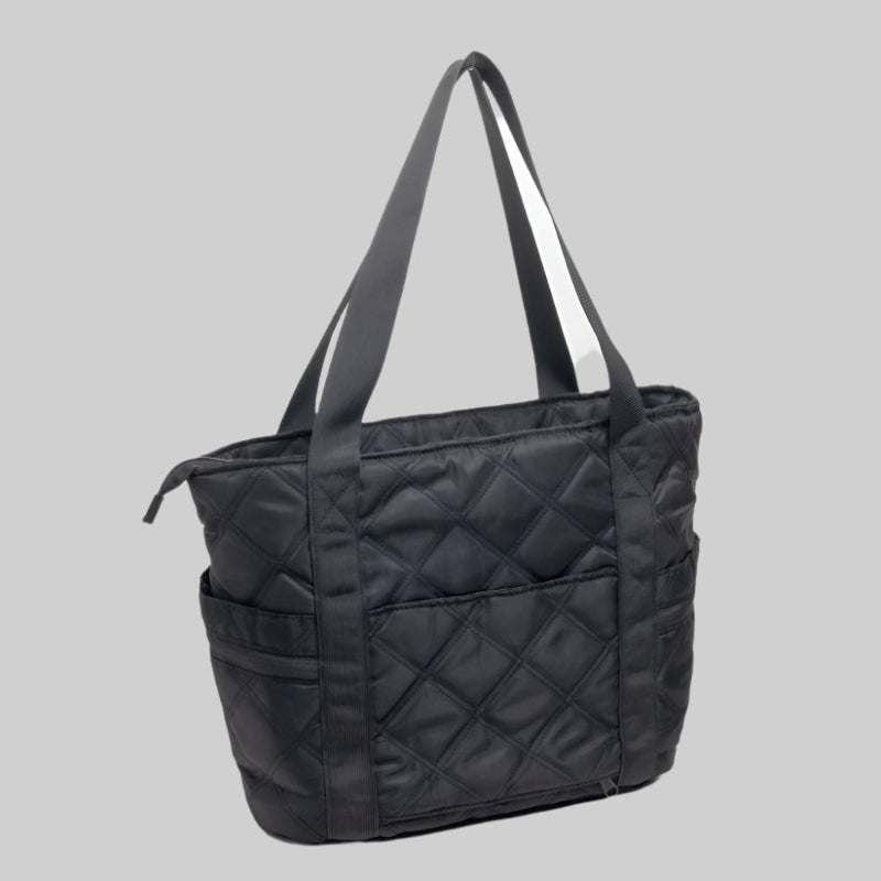 Women’s Large Quilted Tote Bag with Zipper