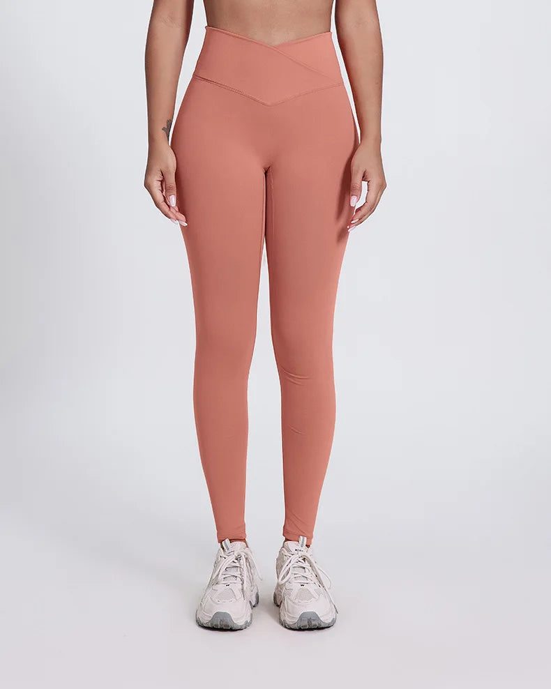 Cross Waist Yoga Leggings