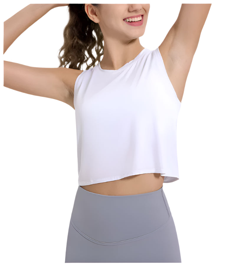 Women's Soft Modal Yoga Crop Top