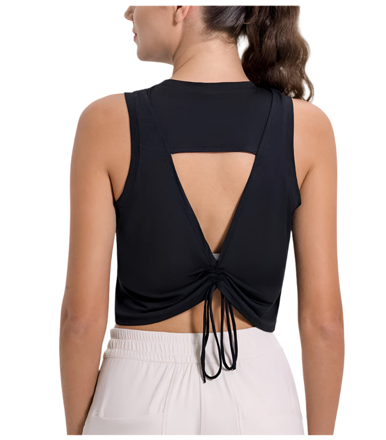 Women's Soft Modal Yoga Crop Top