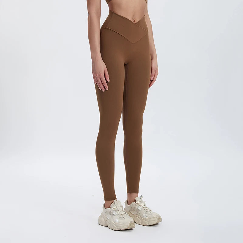 Cross Waist Yoga Leggings
