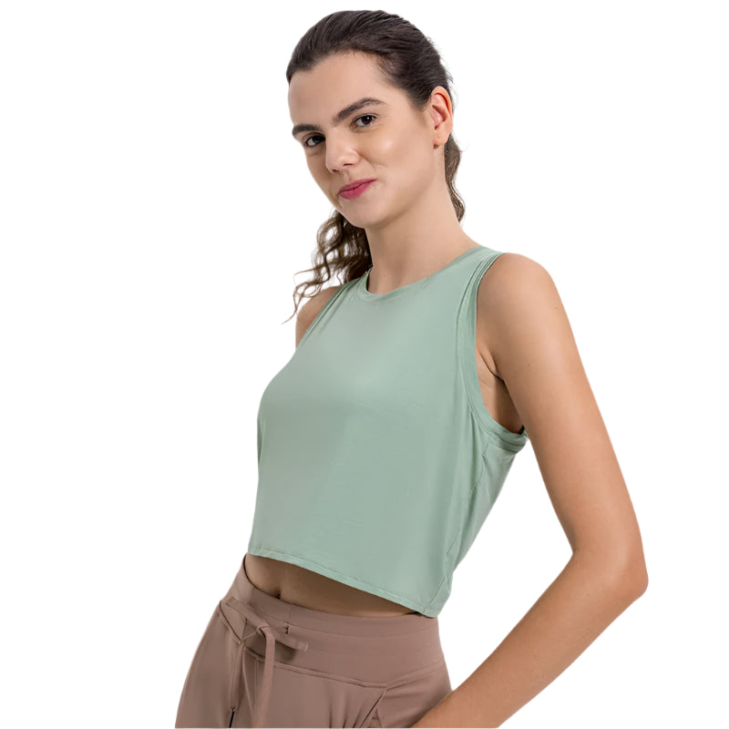 Women's Soft Modal Yoga Crop Top
