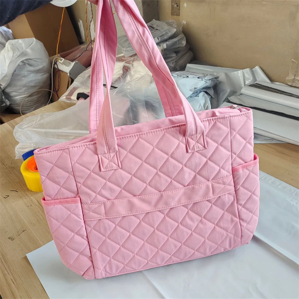 Puffy Tote & Messenger Shoulder Bag – Large Capacity Women's Travel