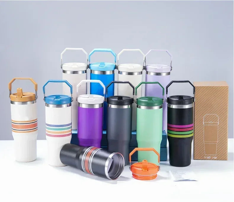 30oz Iceflow Flip Straw Tumbler