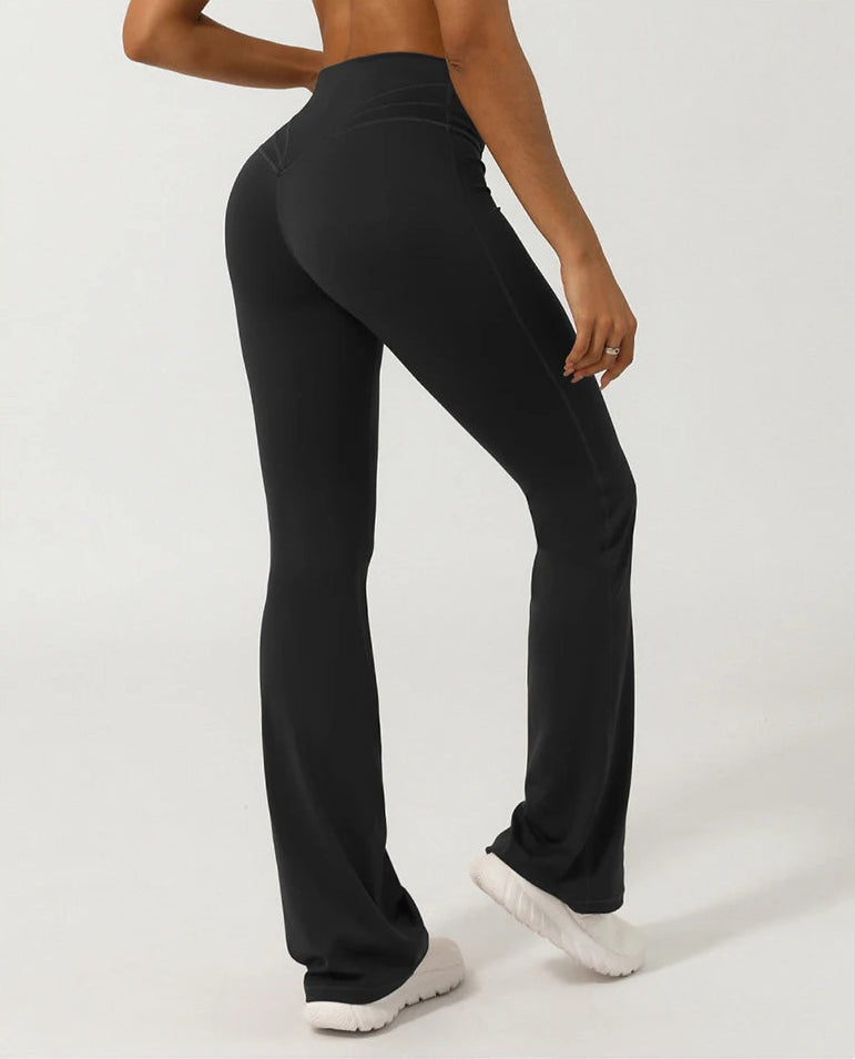 "V-Waisted Crossover Flare Leggings