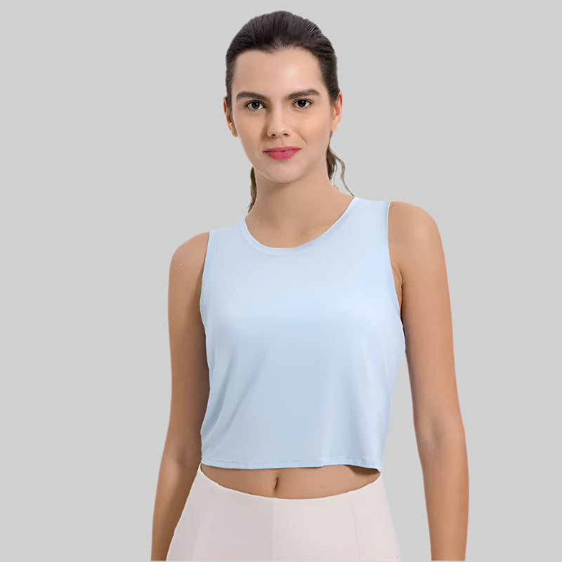 Women's Soft Modal Yoga Crop Top