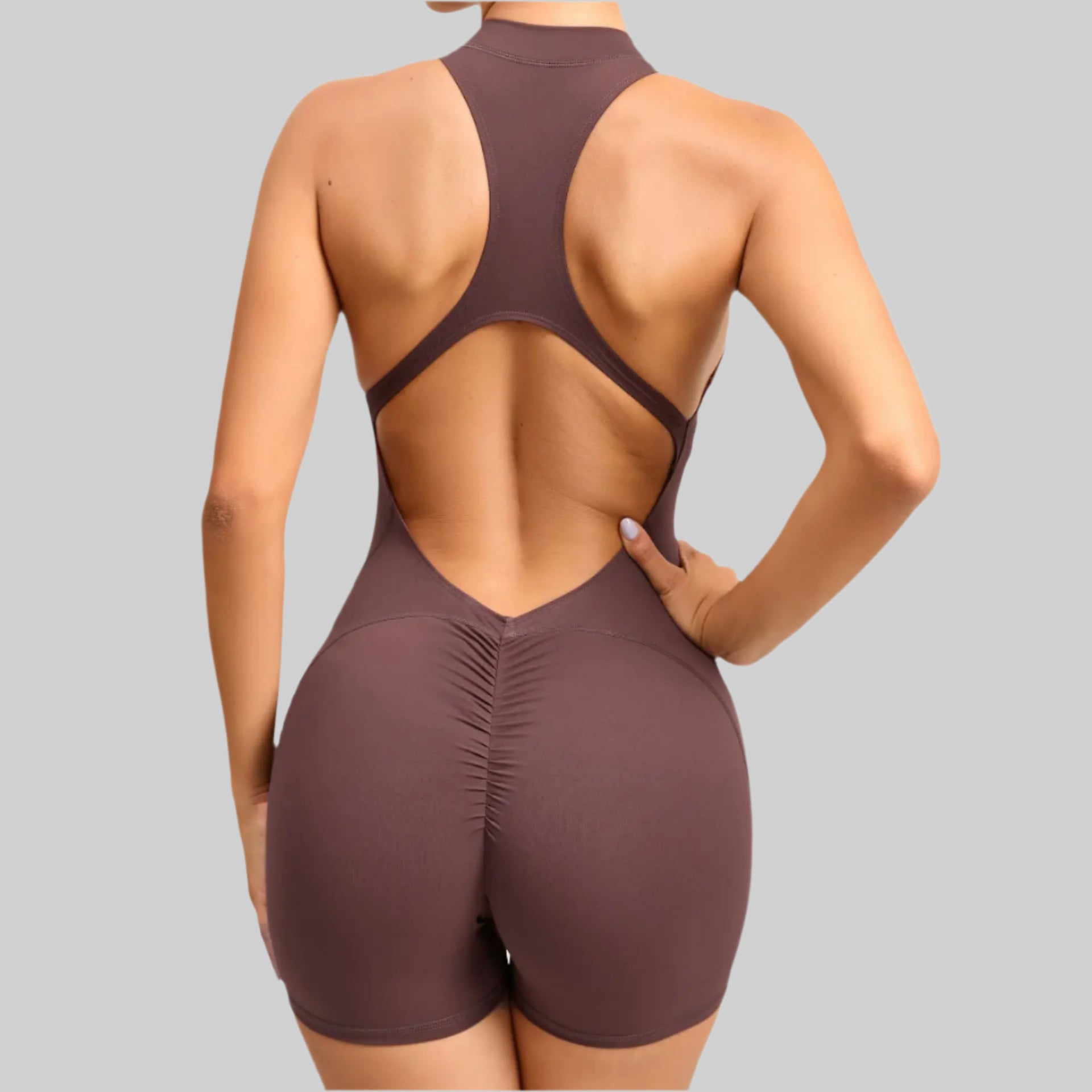 Women’s Sleeveless Sports Jumpsuit - Yoga & Gym Romper