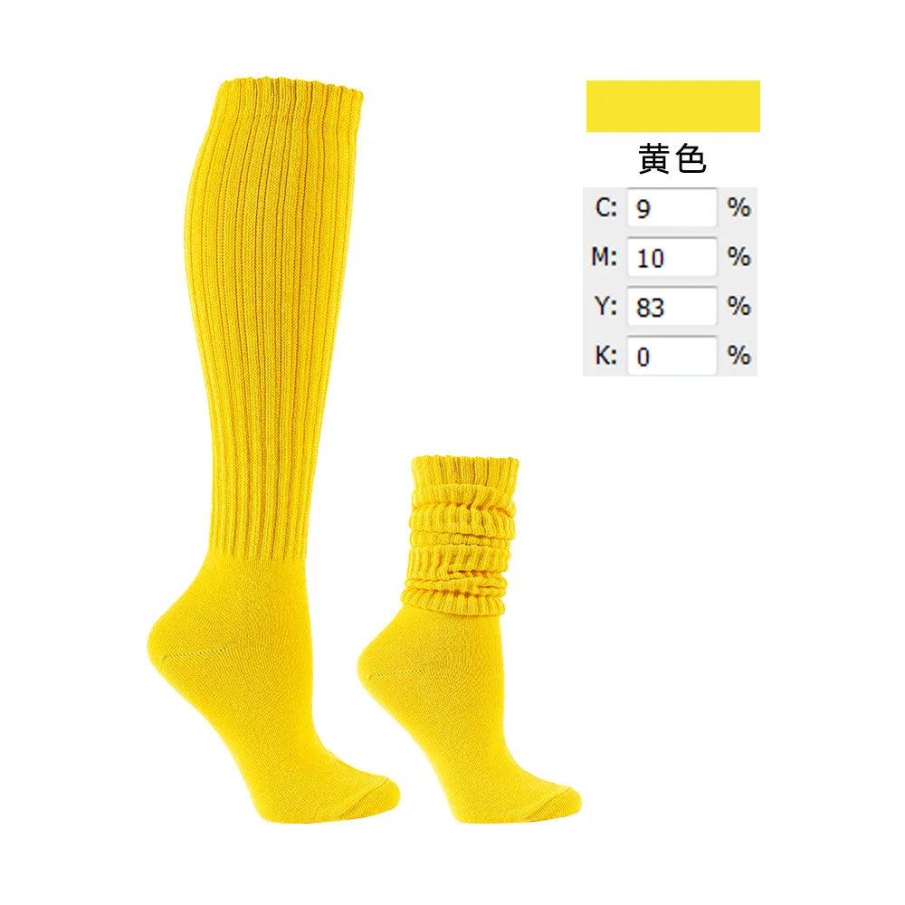 2 Pairs Women’s Slouch Socks – Casual Yoga & Sport Mid Tube Socks