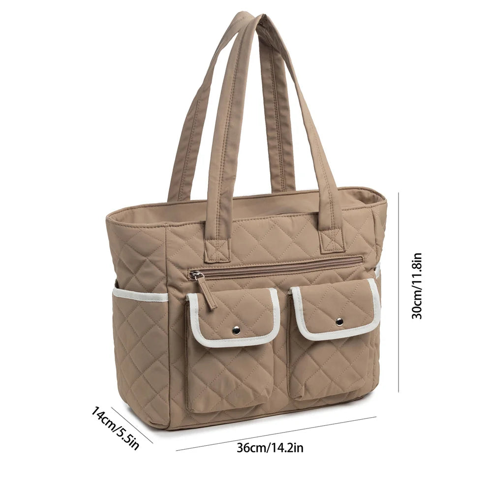 Puffy Tote & Messenger Shoulder Bag – Large Capacity Women's Travel